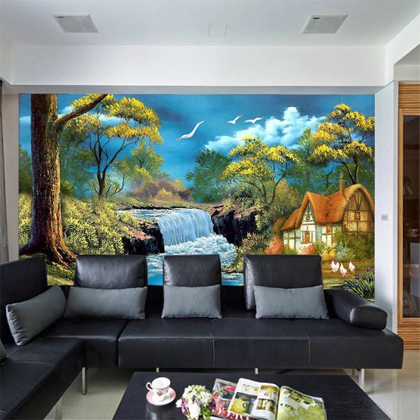 modern classic natural scenery oil painting wall paper beautiful forest view with river birds mural wallpaper household wall decoraction
modern classic natural scenery oil painting wall paper beautiful forest view with river birds mural wallpaper household wall decoraction