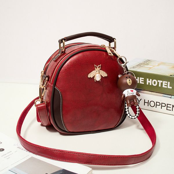 small bag europe and america bee buns vintage leather bag 2019 new wild fashion handbags
small bag europe and america bee buns vintage leather bag 2019 new wild fashion handbags