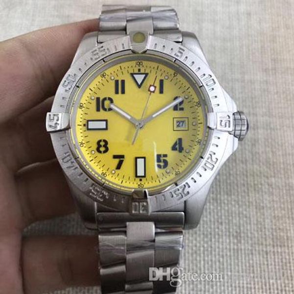 10styles watches men stainless watch yellow avenger seawolf automatic mechanical watch men's dress wristwatches, Slivery;brown
10styles watches men stainless watch yellow avenger seawolf automatic mechanical watch men's dress wristwatches, Slivery;brown