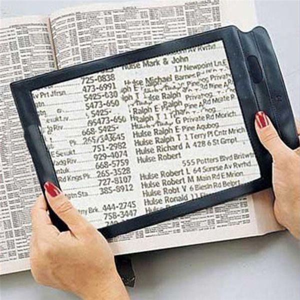 

a4 full page large sheet magnifier magnifying glass reading aid lens fresnel ne30x19.5cm
