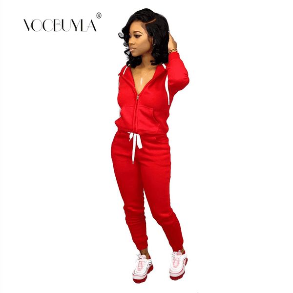 voobuyla 2019 spring autumn women tracksuits 2 pieces hoodies sweatshirt + pants fitness yoga sport suits solid running set, Black;blue
voobuyla 2019 spring autumn women tracksuits 2 pieces hoodies sweatshirt + pants fitness yoga sport suits solid running set, Black;blue