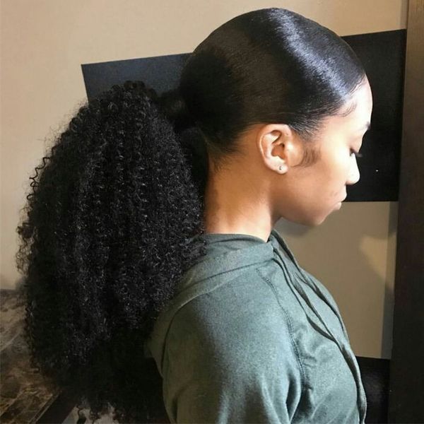 beauty human hair ponytail european afro kinky curly hair extensions 140gram wrap around clip in pony tail remy hair 10-24 inches, Black
beauty human hair ponytail european afro kinky curly hair extensions 140gram wrap around clip in pony tail remy hair 10-24 inches, Black