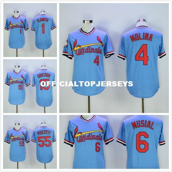 1 ozzie smith 4 yadier molina 6 stan musial 55 piscotty flexbase jerseys blue, Black;blue
1 ozzie smith 4 yadier molina 6 stan musial 55 piscotty flexbase jerseys blue, Black;blue