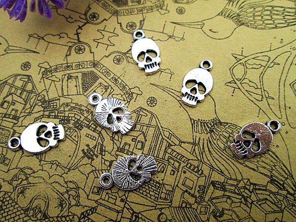 150pcs tiny skull head charms skull head pendants antiqued silver tone 14x8mm, Bronze;silver
150pcs tiny skull head charms skull head pendants antiqued silver tone 14x8mm, Bronze;silver