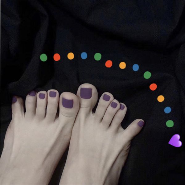 24pcs deep purple matte scrub fake toenail tablets stickers short square false summer diy nail with glue patch nails art tools, Red;gold
24pcs deep purple matte scrub fake toenail tablets stickers short square false summer diy nail with glue patch nails art tools, Red;gold