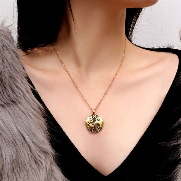 vintage pendant choker fashion necklace geometric round antique origami coin long chain necklace women neck jewelry, Silver
vintage pendant choker fashion necklace geometric round antique origami coin long chain necklace women neck jewelry, Silver