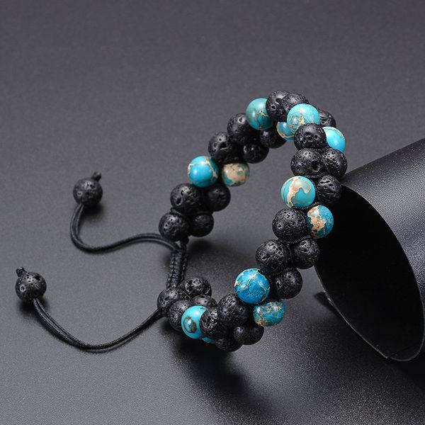 lava stone mala bead bracelets essential oil diffuser handwoven braided double row bracelet couple bangle adjustable turquoise jewelry m221f
lava stone mala bead bracelets essential oil diffuser handwoven braided double row bracelet couple bangle adjustable turquoise jewelry m221f
