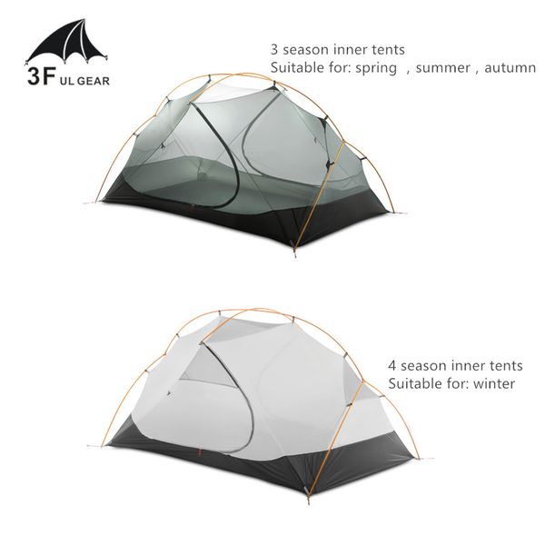 3f ul gear 2 person 4 season 15d camping tent outdoor ultralight hiking backpacking hunting waterproof tents waterproof coating
3f ul gear 2 person 4 season 15d camping tent outdoor ultralight hiking backpacking hunting waterproof tents waterproof coating