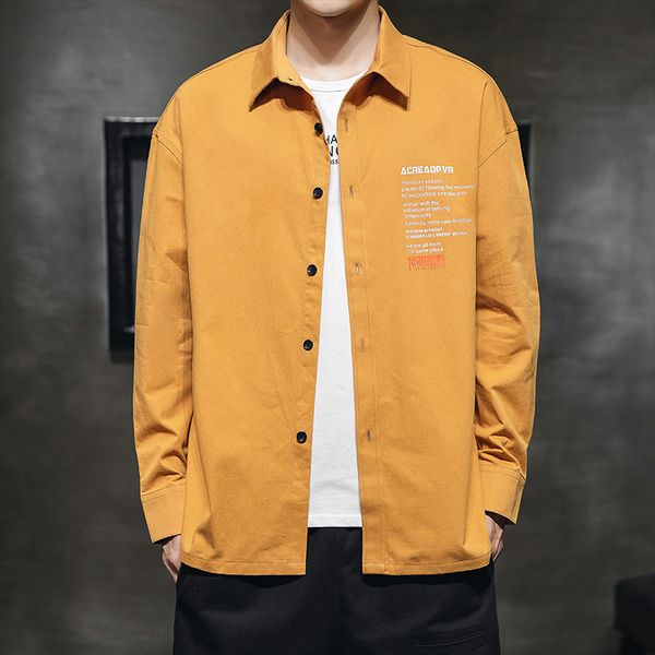 browon men cargo shirt coats long sleeve pocket solid color casual shirt button turn down chemise homme camisa masculina, White;black
browon men cargo shirt coats long sleeve pocket solid color casual shirt button turn down chemise homme camisa masculina, White;black