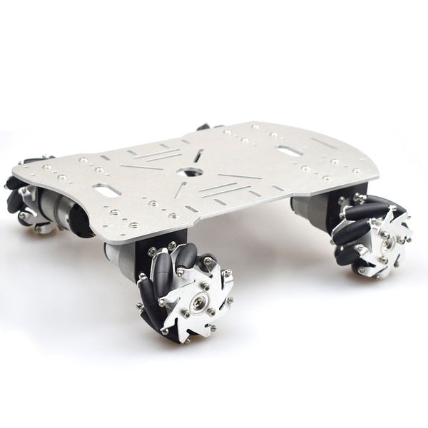 Moebius Metal Mecanum Wheel Robot Car Kit with 4pcs 12V DC Motor, 4WD Robot Platform Chassis for Arduino / Raspberry Pie / STM32 DIY Project
Moebius Metal Mecanum Wheel Robot Car Kit with 4pcs 12V DC Motor, 4WD Robot Platform Chassis for Arduino / Raspberry Pie / STM32 DIY Project