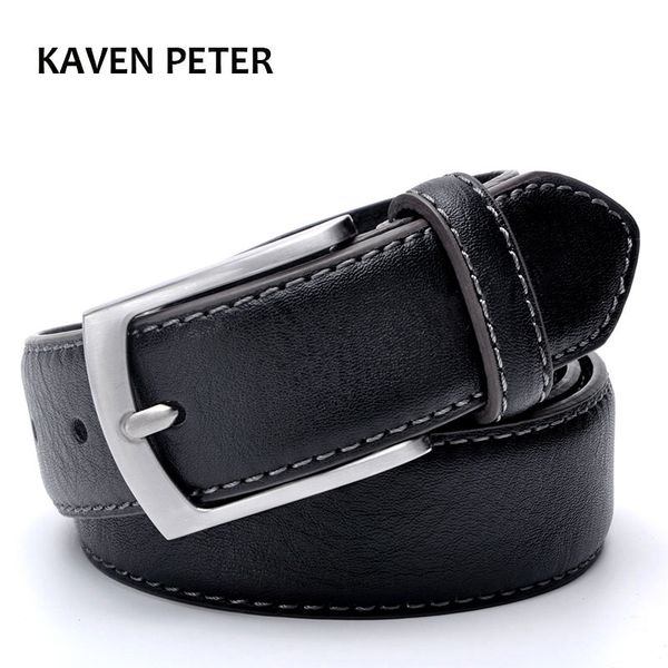 fashion man belt cowhide leather belts for men brand strap male pin buckle casual men's leather belts for jeans for man y200520, Black;brown
fashion man belt cowhide leather belts for men brand strap male pin buckle casual men's leather belts for jeans for man y200520, Black;brown