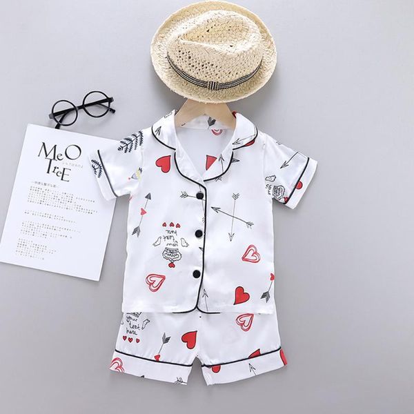 heart-shaped printed baby boy girl pajama set short sleeve shirt shorts sleepwear set summer toddler pajamas baby clothes, Blue;red
heart-shaped printed baby boy girl pajama set short sleeve shirt shorts sleepwear set summer toddler pajamas baby clothes, Blue;red