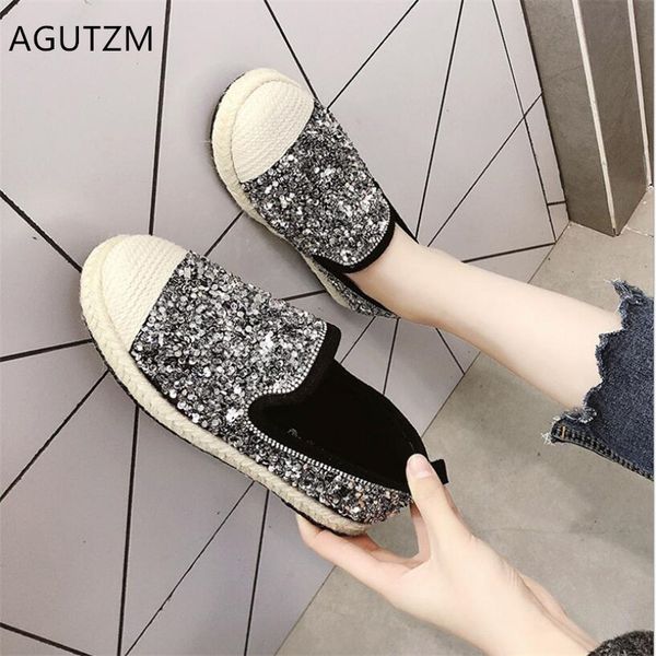 agutzm spring new straw sequins woman flats wild solid color woman casual comfort breathable sneakers fashion shoes a204, Black
agutzm spring new straw sequins woman flats wild solid color woman casual comfort breathable sneakers fashion shoes a204, Black