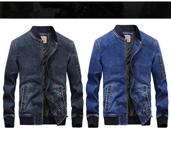 mens denim jacket designer loose large size simple leisure coat tooling stand collar jackets casual, Black;brown
mens denim jacket designer loose large size simple leisure coat tooling stand collar jackets casual, Black;brown