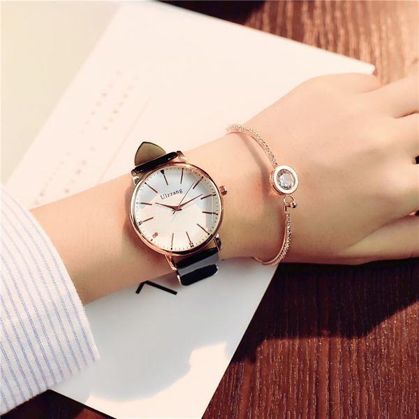 fashion women leather watches ladies brand female classical rose gold dress wrist watch clock montre femme bayan kol saati, Slivery;brown
fashion women leather watches ladies brand female classical rose gold dress wrist watch clock montre femme bayan kol saati, Slivery;brown