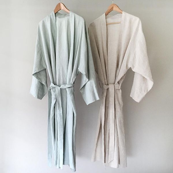 7 colors.women sleepwear linen pajamas robes.breathable shower spa linen robe night bathrobes sleep nightgown robe dressing gown, Black;red
7 colors.women sleepwear linen pajamas robes.breathable shower spa linen robe night bathrobes sleep nightgown robe dressing gown, Black;red