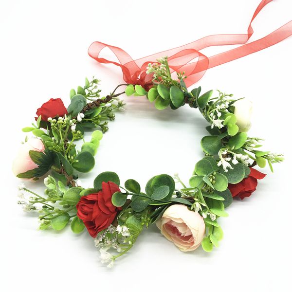 women wedding party floral headwear hair accessories bridal flower wreath crowns festival headband headdress girl floral garland, Slivery;white
women wedding party floral headwear hair accessories bridal flower wreath crowns festival headband headdress girl floral garland, Slivery;white