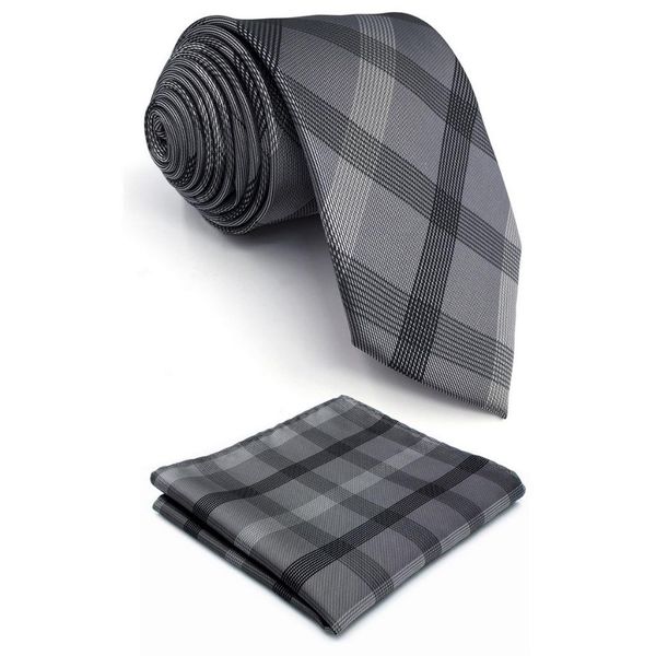 dark grey checkes mens neckties classic accessory pocket square set wedding xlong silk, Blue;purple
dark grey checkes mens neckties classic accessory pocket square set wedding xlong silk, Blue;purple
