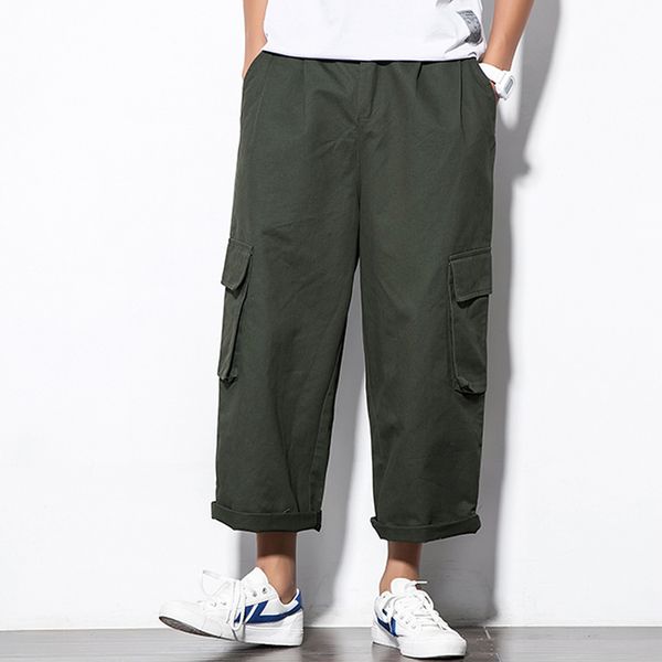 water wash cotton overalls ankle-length cargo pants casual trousers male straight loose stereo pocket spring army green black
water wash cotton overalls ankle-length cargo pants casual trousers male straight loose stereo pocket spring army green black