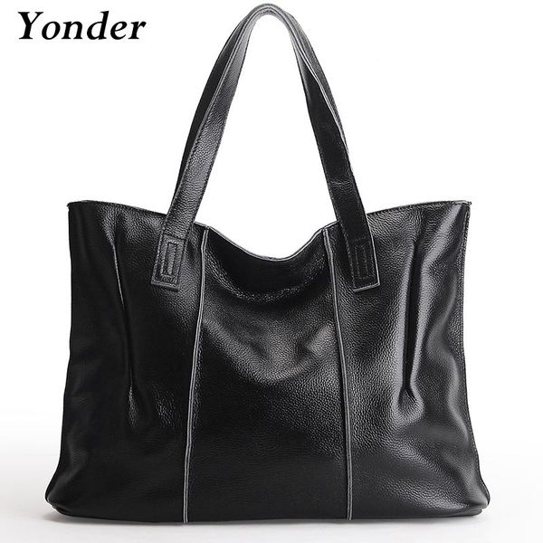 yonder women casual tote handbag 100% genuine leather fashion grey lady shoulder crossbody bag shopping bags black
yonder women casual tote handbag 100% genuine leather fashion grey lady shoulder crossbody bag shopping bags black