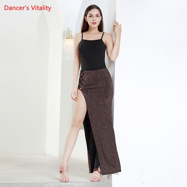women belly dance set black vest split long skirt 2 pcs dance clothing oriental set/suit, Black;red
women belly dance set black vest split long skirt 2 pcs dance clothing oriental set/suit, Black;red