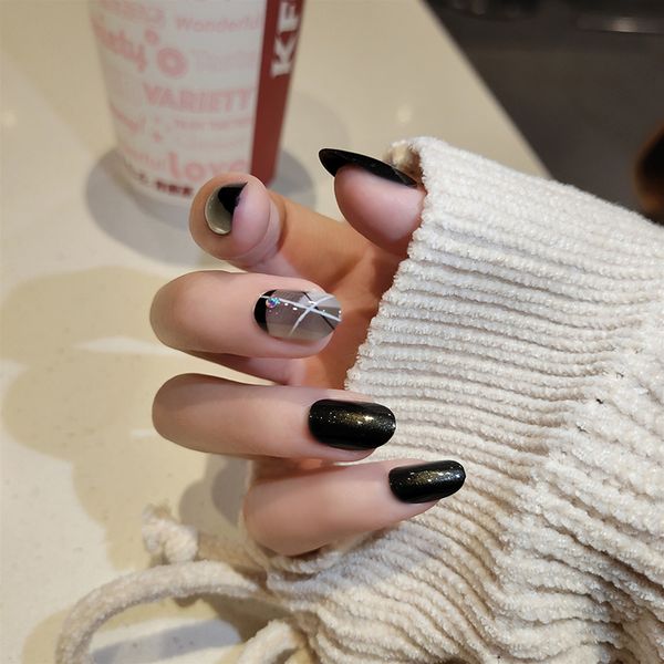 24pcs/boxed black brown french fake press on nails european american long with diamond decoration wear artificial nail with glue, Red;gold
24pcs/boxed black brown french fake press on nails european american long with diamond decoration wear artificial nail with glue, Red;gold