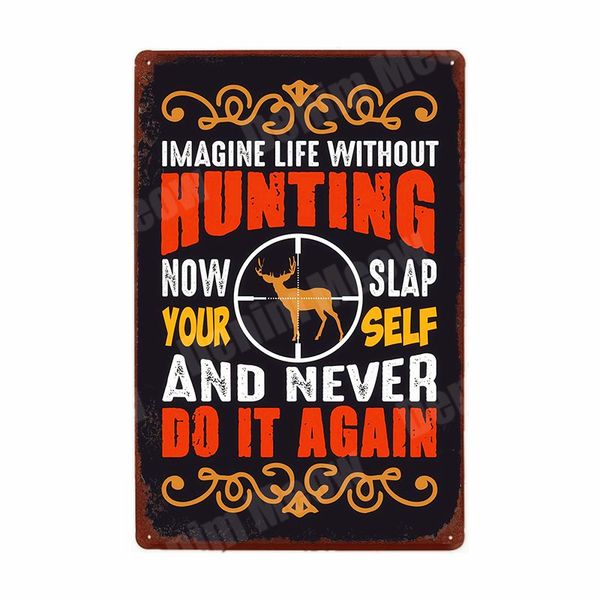 hunting season plaque vintage metal tin sign bar club garden decoration eat sleep hunt posters deer bear wall art decor n316
hunting season plaque vintage metal tin sign bar club garden decoration eat sleep hunt posters deer bear wall art decor n316