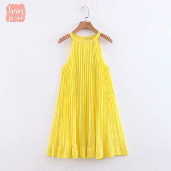 бальные платья лето новый рукавов женщин сладкий желтый плиссированные платья femme хем оборками холтер vestidos casual chic сыпучие ds2083, Black;gray 
бальные платья лето новый рукавов женщин сладкий желтый плиссированные платья femme хем оборками холтер vestidos casual chic сыпучие ds2083, Black;gray