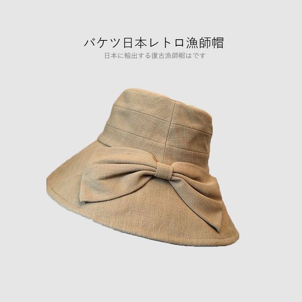 japanese cute cotton and linen fisherman hat spring and summer sunshade hat small fresh art bow sun (56-58cm, Blue;gray
japanese cute cotton and linen fisherman hat spring and summer sunshade hat small fresh art bow sun (56-58cm, Blue;gray