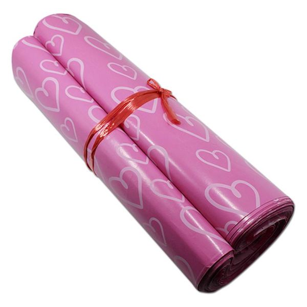 30pcs/lot pink poly mailer plastic bag heart shape printed envelope post mailing packaging bag courier express shipping bags
30pcs/lot pink poly mailer plastic bag heart shape printed envelope post mailing packaging bag courier express shipping bags
