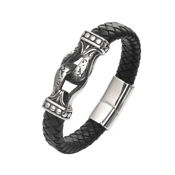 bracelet leather rope hand-woven fashion jewelry gift titanium steel custom stainless steel simple and elegant temperament charm, Golden;silver
bracelet leather rope hand-woven fashion jewelry gift titanium steel custom stainless steel simple and elegant temperament charm, Golden;silver