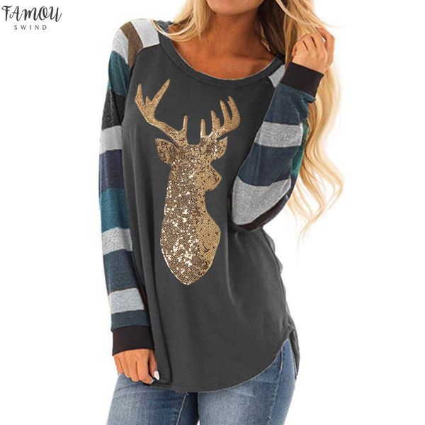 harajuku female blouse shirt womens christmas plaid splice hem reindeer long sleeve cute tunic casual vetement femme, White
harajuku female blouse shirt womens christmas plaid splice hem reindeer long sleeve cute tunic casual vetement femme, White