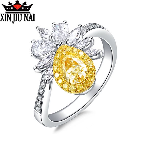 yellow gem with zircon rings princess pear-shaped flowers stone jewelry for foreign trade, Golden;silver
yellow gem with zircon rings princess pear-shaped flowers stone jewelry for foreign trade, Golden;silver