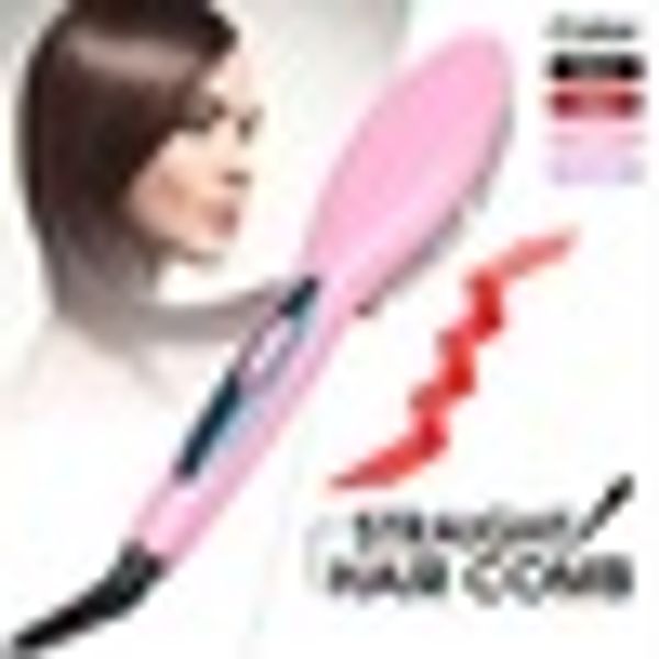hair brush straightening brush hair straightener anion electric heating ceramic comb with eu us plug, Black
hair brush straightening brush hair straightener anion electric heating ceramic comb with eu us plug, Black