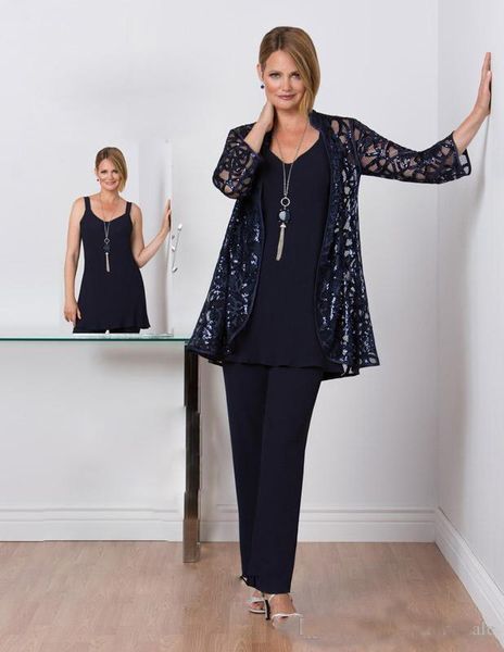 2019 Newest Three Pieces Lace Mother Of the Bride Plus Size Pant Suit Applique Mothers Suit With Jackets Mother's Pants Suits Custom Made
2019 Newest Three Pieces Lace Mother Of the Bride Plus Size Pant Suit Applique Mothers Suit With Jackets Mother's Pants Suits Custom Made