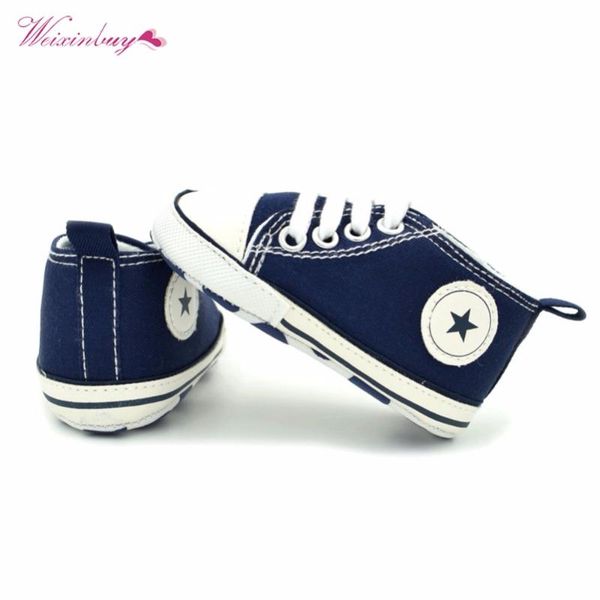 weixinbuy newborn baby boys girls infant toddler lace-up comfortable canvas prewalker spring soft sole anti-slip shoes 0-18m m 
weixinbuy newborn baby boys girls infant toddler lace-up comfortable canvas prewalker spring soft sole anti-slip shoes 0-18m m