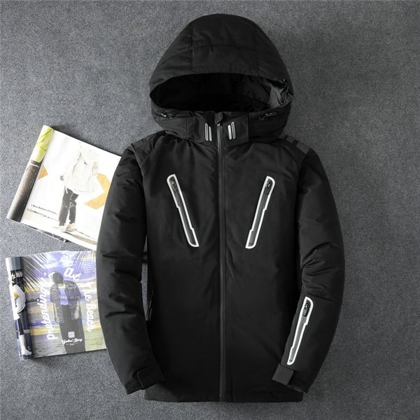 2019 new thick warm brand 90% white duck down jacket men coat male hooded clothing winter down jacket outerwear, Black
2019 new thick warm brand 90% white duck down jacket men coat male hooded clothing winter down jacket outerwear, Black