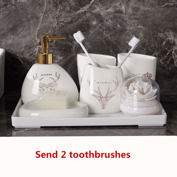 nordic antler wash 6 piece set bathroom kit mouth cup pvc cotton swab box ceramic bathroom supplies send 2 toothbrushes
nordic antler wash 6 piece set bathroom kit mouth cup pvc cotton swab box ceramic bathroom supplies send 2 toothbrushes