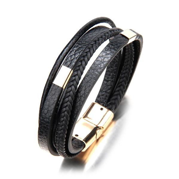 md leather bracelet alloy magnetic buckle leather braided bracelet multi-layer man cowhide black, White
md leather bracelet alloy magnetic buckle leather braided bracelet multi-layer man cowhide black, White