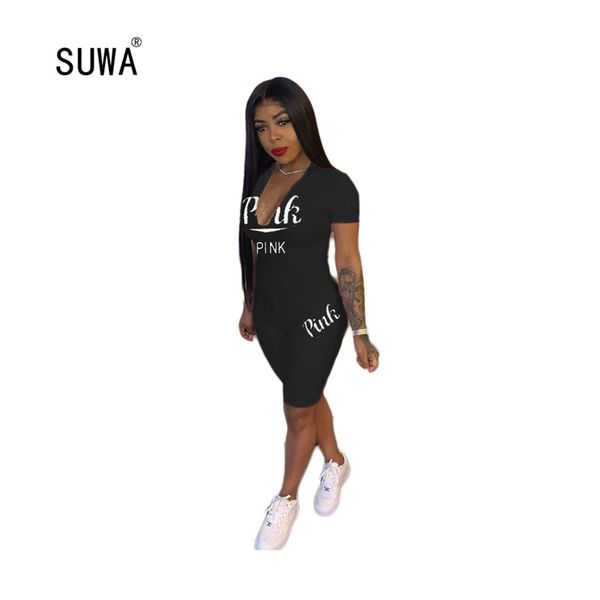 white pink letter printing fashion womens playsuits deep v neck high waist short sleeve beach bodycon short jumpsuit and rompers, Black;white
white pink letter printing fashion womens playsuits deep v neck high waist short sleeve beach bodycon short jumpsuit and rompers, Black;white