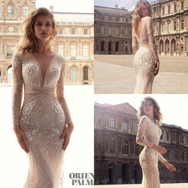2019 beaded mermaid wedding dresses sheer bateau neck lace beading illusion bodice long sleeve bridal gowns custom plus sizewedding dress, White 
2019 beaded mermaid wedding dresses sheer bateau neck lace beading illusion bodice long sleeve bridal gowns custom plus sizewedding dress, White