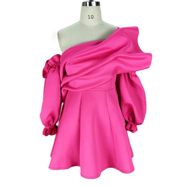 femme autumn vestidos womens party ball gown dress lady evening draped off shoulder puff sleeve mini dresses solid sundress, Black;pink
femme autumn vestidos womens party ball gown dress lady evening draped off shoulder puff sleeve mini dresses solid sundress, Black;pink