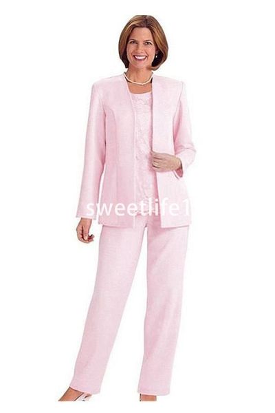2019 pink with jacket mother of the bride suits floor length satin formal evening occasion prom mother dresses pants outfits custom made, Black;red
2019 pink with jacket mother of the bride suits floor length satin formal evening occasion prom mother dresses pants outfits custom made, Black;red