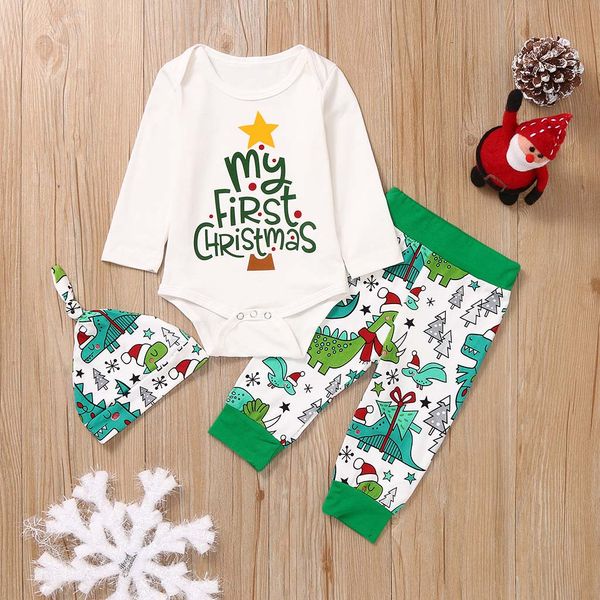 2019 autumn christmas toddler baby boy girl christmas letter romper bodysuit+cartoon pants+hat outfits falling transport, White
2019 autumn christmas toddler baby boy girl christmas letter romper bodysuit+cartoon pants+hat outfits falling transport, White