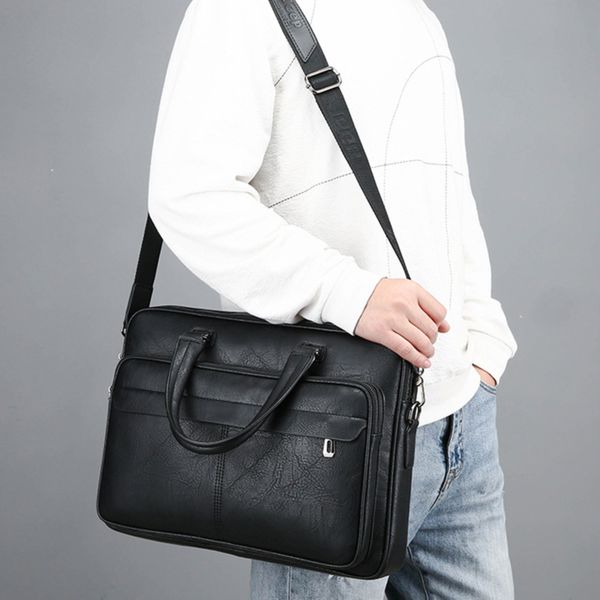lkeep men briefcase bag business leather shoulder messenger bags office handbag laptop
lkeep men briefcase bag business leather shoulder messenger bags office handbag laptop