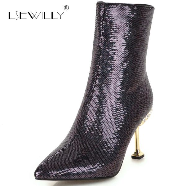lsewilly new arrival autumn boots stiletto mid-calf boots women's high heel shoes side zip mature pointer toe female shoes s781, Black
lsewilly new arrival autumn boots stiletto mid-calf boots women's high heel shoes side zip mature pointer toe female shoes s781, Black