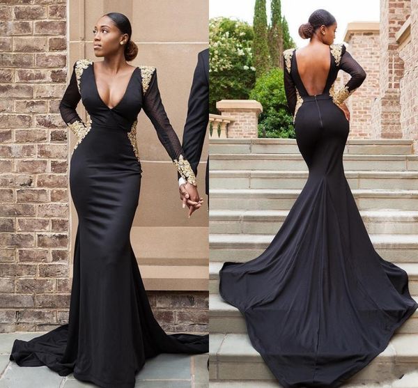 black mermaid prom dresses 2020 arabic deep v neck appliqued lace evening gowns backless long sleeve special occasion dress al5736
black mermaid prom dresses 2020 arabic deep v neck appliqued lace evening gowns backless long sleeve special occasion dress al5736