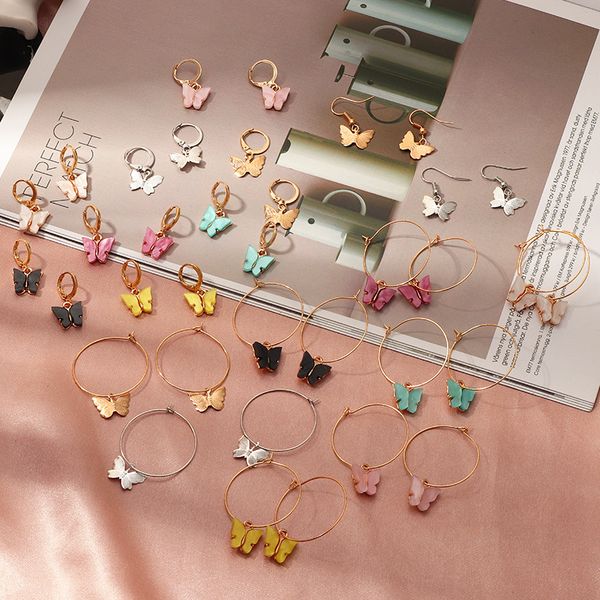 fashion candy color butterfly big gold hoop earrings rings small circle hoops huggie pendant insect animal acrylic earring, Golden;silver
fashion candy color butterfly big gold hoop earrings rings small circle hoops huggie pendant insect animal acrylic earring, Golden;silver