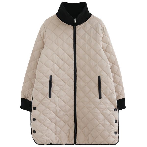women's down & parkas padded women 2021 winter plus size loose quilted thickening diamond long section sleeve solid color cotton coat l, Black
women's down & parkas padded women 2021 winter plus size loose quilted thickening diamond long section sleeve solid color cotton coat l, Black