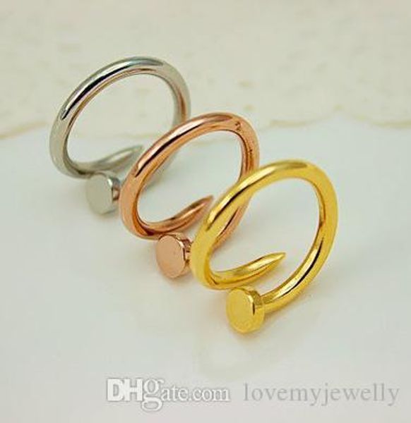 2020 sell stainless steel gold silver rose gold nail ring with diamonds lovers band rings for women and men couple rings luxury jewelry
2020 sell stainless steel gold silver rose gold nail ring with diamonds lovers band rings for women and men couple rings luxury jewelry